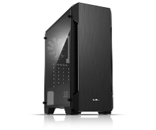 Midi Tower Pc Behuizing Zalman S3 Zwart 1 Voorgeã¯nstalleerde Ventilator, Zijvenster, Stoffilter
