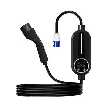 MINZAN 7KW Type 2 EV lader 8A 32A instelbaar HD scherm 5m kabel waterdicht IP66 oplaadstation voor elektrische voertuige