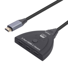MnnWuu 8K 60Hz HDMI 2.1Switch 3 Ingang 1 Uitgang Videoswitcher Hoge Snelheid HDMI Splitter Adapter Kabel voor Xbox TV Pr
