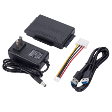MnnWuu USB 3.0 Naar SATA/IDE adapter, adapterkabel voor harde schijf voor universele 2,5/3,5 inch SATA en IDE HDD/2,5 in