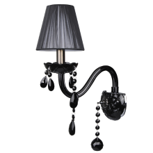 Modern Black Crystal Sconce Wall Lamp Shade Chandelier Light Vintage