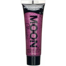Moon Creations Glittergel fijn   voor lichaam en gezicht   roze   12 ml
