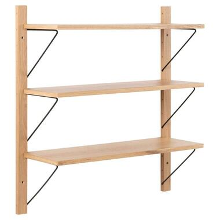 Moos Wandmeubel Halle   eikenkleur   83x80,2x26 cm   Leen Bakker