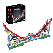 Mould King 11030 Fenghuolun Rolkendeboom Motorized Pretpark Recreatiegebouw Bloksteen Montagekit Kinderen Kerstcadeau