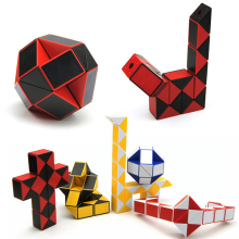 Multicolor Speed Fidget 24 Variety Magic Feet Snake Shape Toys Game Twist Cube Puzzle For Kids Gift