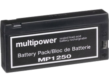 Multipower MP1250 Loodaccu 12 V 2 Ah Loodvlies (AGM) (b x h x d) 143 x 64 x 23 mm Klempool Onderhoudsvrij, Geringe zelfontlading