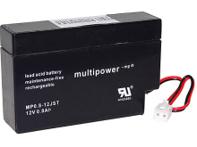Multipower PB 12 0,8 JST Loodaccu 12 V 0.8 Ah Loodvlies (AGM) (b x h x d) 96 x 62 x 25 mm JST connector Onderhoudsvrij, Geringe zelfontlading