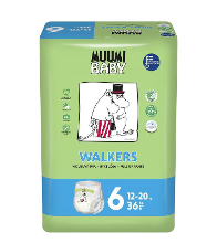 Muumi Baby Ecologische Luierbroekjes Maat 6 Junior 12 20 Kg 36st