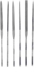 Naaldvijlenset, in kunststof etui 6 dlg. Bernstein 5 210 140 mm