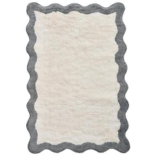 NANGAL   Badmat   Beige/Grijs   60 x 90 cm   Katoen