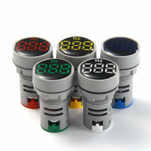 NIN® AD101 22Hz Circulaire kristalfilm Digitaal display AC Hertz meter Signaallamp LED Hoogtepunt Diafragma 22 mm AD16 2