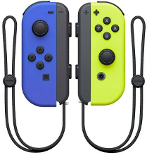 Nintendo Switch Joy Con 2er Set blau/neon gelb Controller Nintendo Switch Blauw, Neon geel