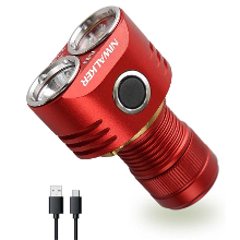 Niwalker ETmini M1 V2S 3000LM 185M Throw EDC Zaklamp CW&NW Handheld met magnetische Tailcap Type C oplaadbaar hoge CRI L