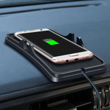 Non Slip Qi Wireless Car Charger Gps Holder Pad For Samsung S8 S8 Plus