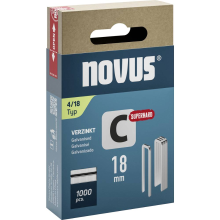 Novus Tools 042 0802 Nieten met smalle rug Type 4 1000 stuk(s) Afm. (L x b) 18 mm x 6.1 Mm