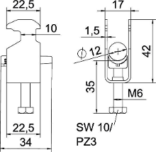 OBO Bettermann 1186202 Beugelklem 1 stuk(s)