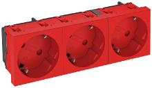 OBO Bettermann 6120129 Apparaatinzet Wandcontactdoos dubbel (b x h x d) 135 x 45 x 42 mm Rood 1 stuk(s)