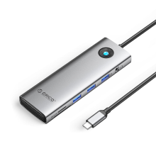 ORICO 10 in 1 Type C Docking Station USB C Hub met 5Gbps USB3.0*3 PD100W 4K HDMI com VGA 1000M Gige 3,5 mm audio SD / TF