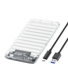 Orico RICO 2,5 inch Transparant SATA naar USB3.0 / Type C Hard Drive Case Solid State Drives Behuizingen voor PC Laptop tot 6T