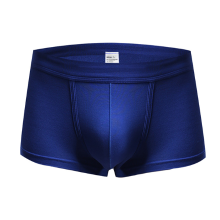 Other Soft Breathable U Convex Pure Color Mid Waist Boxer Briefs Underwear For Men