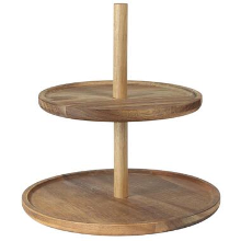OTIX Etagere 2 Laags Serveertoren Hout