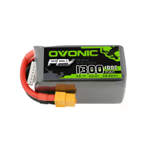 OVONIC 22.2V 1300mAh 100C 6S LiPo batterij XT60 stekker voor 5 6 inch FPV freestyle drone