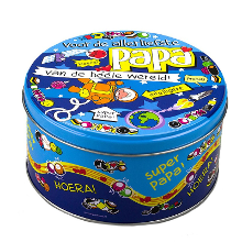 Paperdreams Papa snoeptrommel/bewaarblik   D14 x H7,5 cm   cadeau   Vaderdag/verjaardag