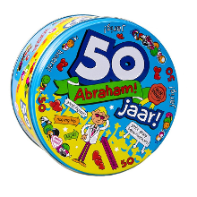 Paperdreams snoeptrommel Abraham 50 jaar   50e verjaardag   versiering / cadeaus