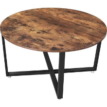 Parya Home   Salontafel   IJzer & Hout   Vintage   Donkerbruin