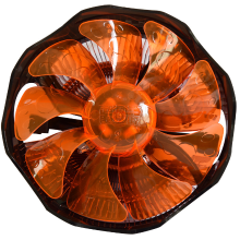 Pccooler E121m 4 Pin 12cm Orange Led Cpu Cooler Cooling Fan For Intel Lga775 Lga115x Amd Am2 Am3