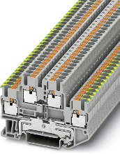 Phoenix Contact 3210978 Randaardeleidingklem 2 etages 5.2 Mm Snelaansluiting Grijs 50 stuk(s)