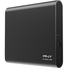 PNY Pro Elite Portable SSD, 1TB PSD0CS2060 1TB RB, USB 3.1 Gen2, Type C (10 Gbps)