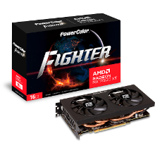 PowerColor Radeon RX 7600 XT Fighter 16GB grafische kaart RDNA 3, GDDR6, 3x DisplayPort, 1x HDMI 2.1