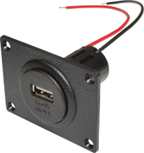 ProCar Power USB Einbausteckdose EV mit Montageplatte Power USB inbouwstopcontact met montageplaat Stroombelasting (max.): 3 A Geschikt voor USB A Stopcontact