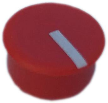 PSP C130 6 Afdekkap Rood, Wit Geschikt voor Ronde knop 13 mm 1 stuk(s)