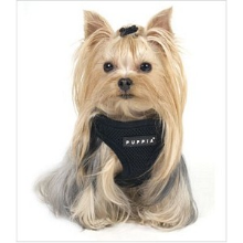 Puppia Soft Vest Harness Zwart Hondentuig S