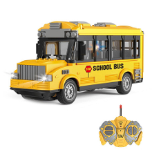 QH204 1/30 4CH 27HZ RC Auto Mini Bus Chinese Vintage Classic School Bus Ambulance Speelgoed Voor Jongens