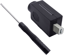 Quadrios 2001C202 USB 2.0 Modulaire stekkerset, type B Stekker, recht 1 stuk(s)