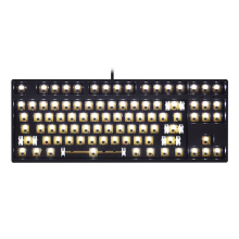 Readson YX 87 Mechanische Toetsenbord Aangepaste Kit 87 Toetsen 3 Pin Schakelaar Monochromatisch Wit Licht Type C Bedrad