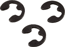Reely As zekeringsring Geschikt voor asdiameter: 4 mm 20 stuk(s)
