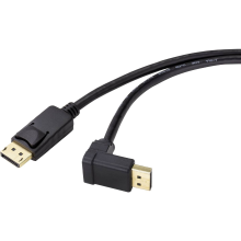 Renkforce SP 9163792 DisplayPort kabel DisplayPort Aansluitkabel DisplayPort stekker, DisplayPort stekker 2.00 M Zwart Vergulde steekcontacten