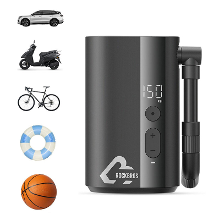 ROCKBROS Mini Elektrische Fietspomp 150PSI 5000mAh Type C Oplaadbaar LED Digitaal Display Draagbare Lichtgewicht Fiets A