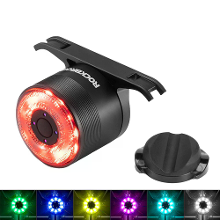 ROCKBROS Q1 MAX RGB Fietstype Je achterlicht Vibratiesensor Slimme remdetectie USB oplaadlicht Detectie fiets achterlich