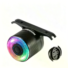 ROCKBROS Q1 Ultra RGB Fietsachterlicht Waterproof Remsensor Achterlicht 300mAh Batterij Type C Oplaadbaar Fietsveilig Ac