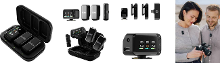 Rode Wireless Micro Camera Kit Microfoonset Dasspeld Zendmethode:Radiografisch, Draadloos Flitsschoenmontage, Incl. Kabel, Incl. Windkap, Incl.