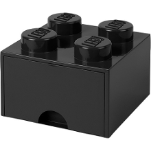 Room Copenhagen LEGO Brick Drawer 4 Zwart, opbergdoos