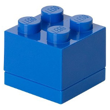 Room Copenhagen LEGO Mini Box Lunchbox 4 Blauw opbergdoos