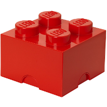 Room Copenhagen LEGO Storage Brick 4 Rood