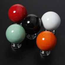 Round Ceramic Classic Pure Colorful Simple Elegant Door Knob