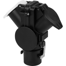 SecoRüt EP240.01 Aanhangeradapter [Aanhangercontact 15 polig   Stekker, 7 polig type N, Stekkerdoos, 7 polig, type S] Kunststof